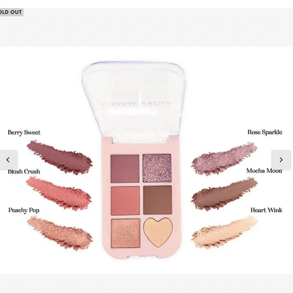 NWT Manna Kadar Pink Mirage Eyeshadow Palette